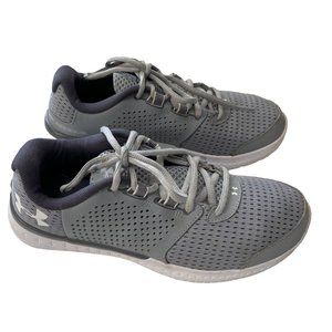 UNDER ARMOUR Women's Size 9 Micro G Fuel RN 1285487-942 Running Shoes Gray